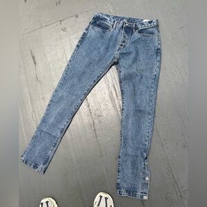 MNML Blue Skinny Jeans Stonewashed Denim